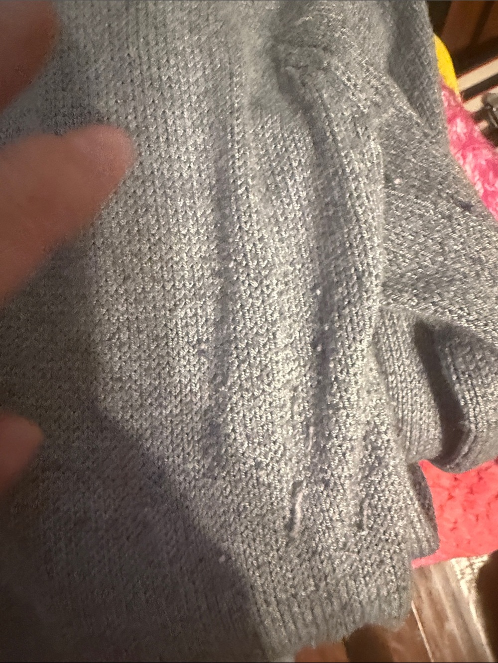 Caslon Light Gray Open-Knit Sweater - Picture 7 of 8
